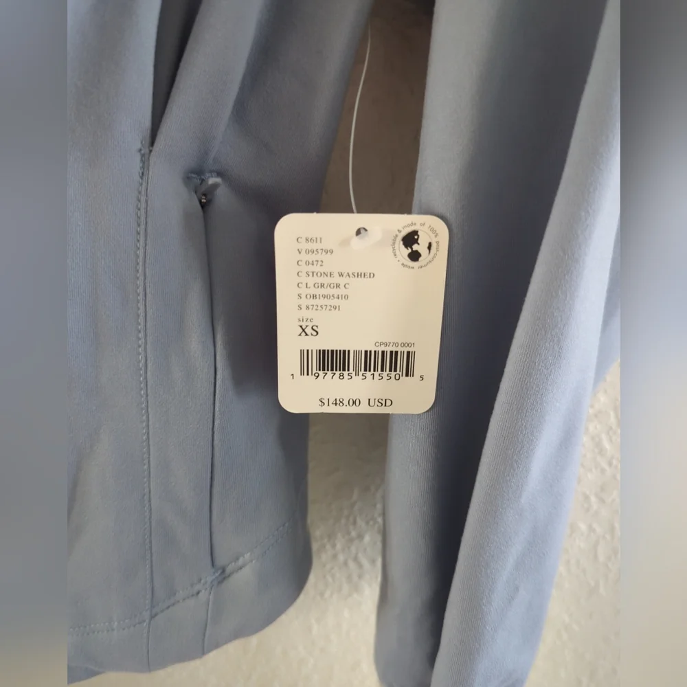 NEW Free People Movement SOCK IT TO ME Layer Corset Hoodie Top in Blue Xs L $148 - Picture 6 of 10